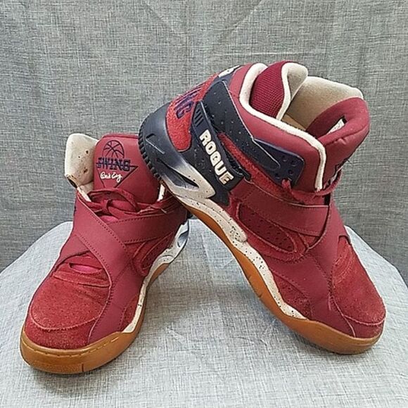 Patrick Ewing Rogue suede biking red gum sole basketball sneaker - men's 11 - Picture 1 of 12